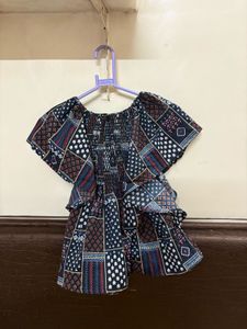Patterned Off-Shoulder/ Kaftan Crop Top❤️