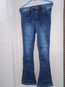 Bootcut Blue Colour Jeans