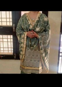 beautifull Kurta Pant Dupptaa Set Stiched