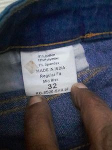 Denim Navy Blue Shorts