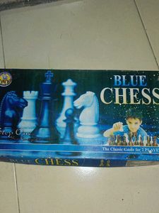 Blue Chess Set
