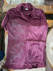 New Stylish Velvet Co ord set