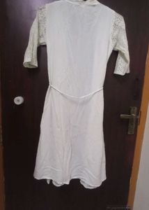 Elegant Green &amp; White Kurta Set