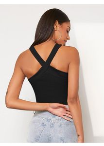 Halter Neck Crop Tank Top