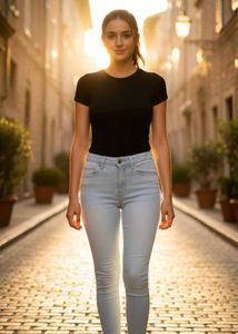 Light Wash High-Waisted Skinny Jeans