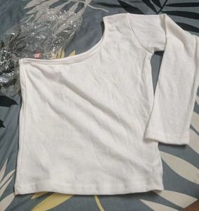 White One-Shoulder Top