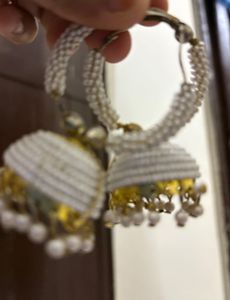 Pearl Jhumka Earrings