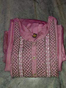 Elegant Pink Kurta Set