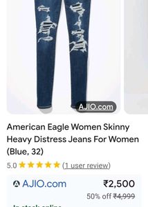 Distressed American Eagle Jeans