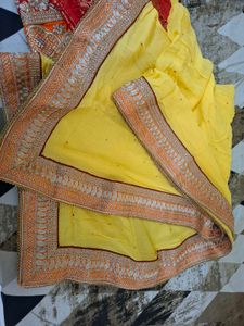 Bespoke Bridal Raw Silk Lehenga Bust 40 inch