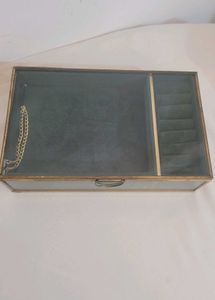 Original Mason Home Emerald Glass Jewellery Box