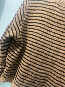 Brown Striped Sweater