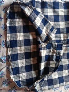 Blue Plaid Flannel Shirt