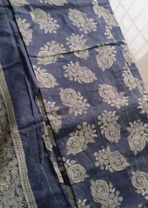 Gray Cotton Saree