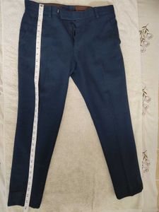 Men's Blue Casual Trousers