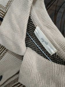 Plaid Knit Korean Cardigan