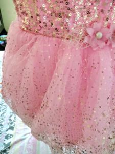 Pink Sequin Princess Dress