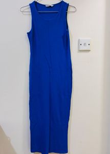 Blue Midi Bodycon Dress