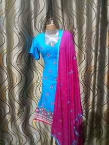 Blue Wedding Suit( Without Duppatta)