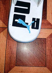 Puma White Flip Flops