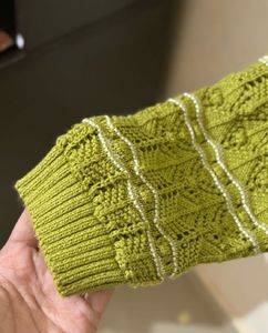 Green Knit Sweater