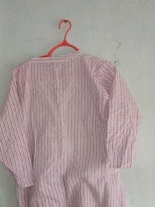 Pink Striped Tunic Dress