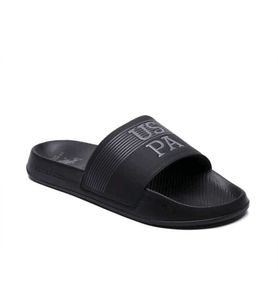 USPA Black Slides Flip Flops