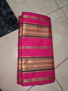 Pink Colour Nauvari Saree (Cotton Blend)