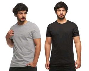 classic combo of t shirt ... color- grey and black