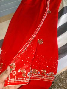 Beauty Ful Red Saree