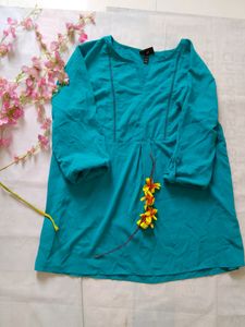 Plus Size Blue Top
