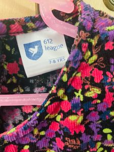 Ditsy Print Velvet Frock