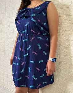 Blue Firefly Printed Dress