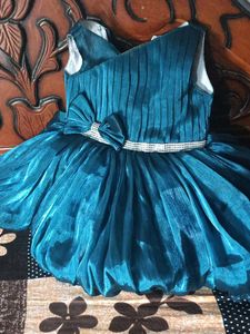 Teal Tulle Party Dress