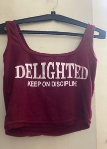 Red Graphic Tank Top