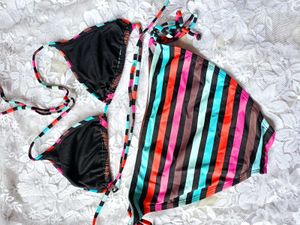 Striped Bikini Set