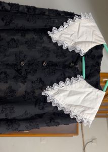 Elegant Black Floral Top