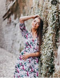 Floral Print Midi Dress