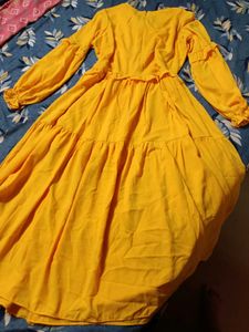 Yellow Tiered Maxi Dress