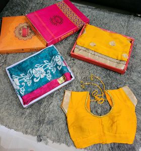 Set 2 Quality Tranding Sarees