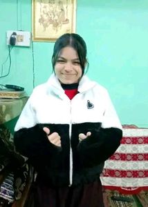 Cute Black &amp; White Plush Jacket