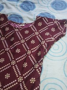 Wine Color Kurtha ✨