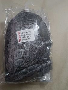 beautiful soft net bra &amp;panty combo set