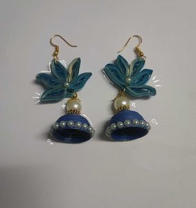 Handmade Lotus Jhumkas 🦢🪷