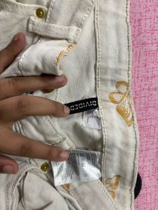 Butterfly Print Jeans