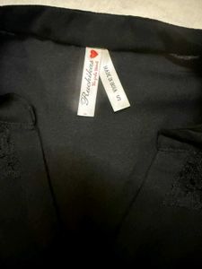 Black Lace Detail Top