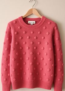 🛍️ Hot Pink Textured Knit Top by Vero Moda - Size