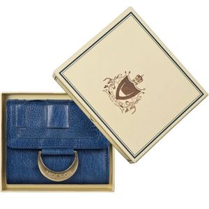 Hidesign Blue Trifold Genuine Leather Women’s Wall