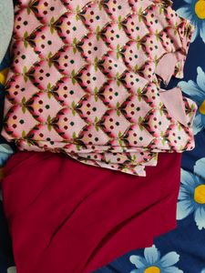 Pink Co Ord With 2 Tops