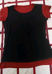 Rust Butterfly Embellished Top